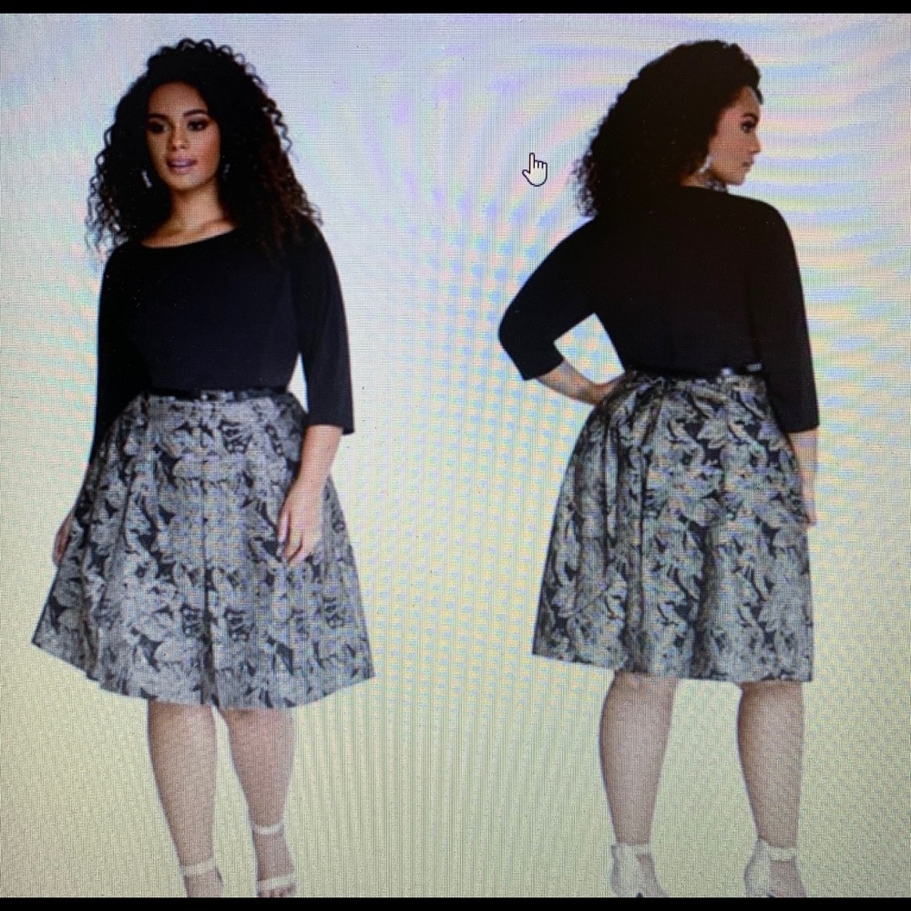 Ashley Stewart Jacquard Dress